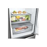 LG Frigorifero Combinato Maniglie integrate Display interno LED, GBB72SAECN