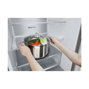 LG Frigorifero combinato | Classe C, 384L | Wi-Fi, Door&Linear Cooling, Fresh Balancer&Converter, No frost | Inox Saffiano, GBB72SAUCN1