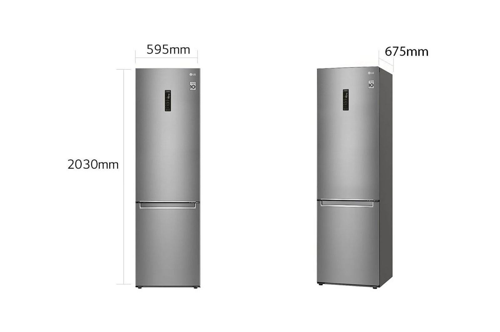 LG Frigorifero combinato | Classe C, 384L | Wi-Fi, Door&Linear Cooling, Fresh Balancer&Converter, No frost | Inox Saffiano, GBB72SAUCN