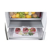 LG Frigorifero combinato | Classe C, 384L | Wine Rack, Door&Linear Cooling, Fresh Balancer & Converter, No frost | Inox Saffiano, GBB72SAVCN