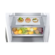 LG Frigorifero combinato | Classe C, 384L | Wine Rack, Door&Linear Cooling, Fresh Balancer & Converter, No frost | Inox Saffiano, GBB72SAVCN