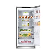 LG Frigorifero combinato | Classe C, 384L | Wine Rack, Door&Linear Cooling, Fresh Balancer & Converter, No frost | Inox Saffiano, GBB72SAVCN