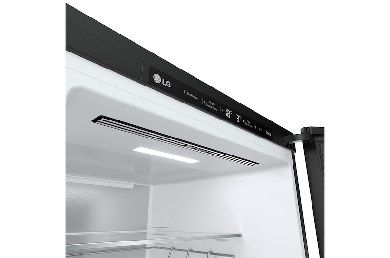 LG Frigorifero combinato | Classe D, 387L | Porte in vetro, Wi-Fi, Door&Linear Cooling, Fresh Balancer&Converter | Bianco satin, GBB72TW9DQ