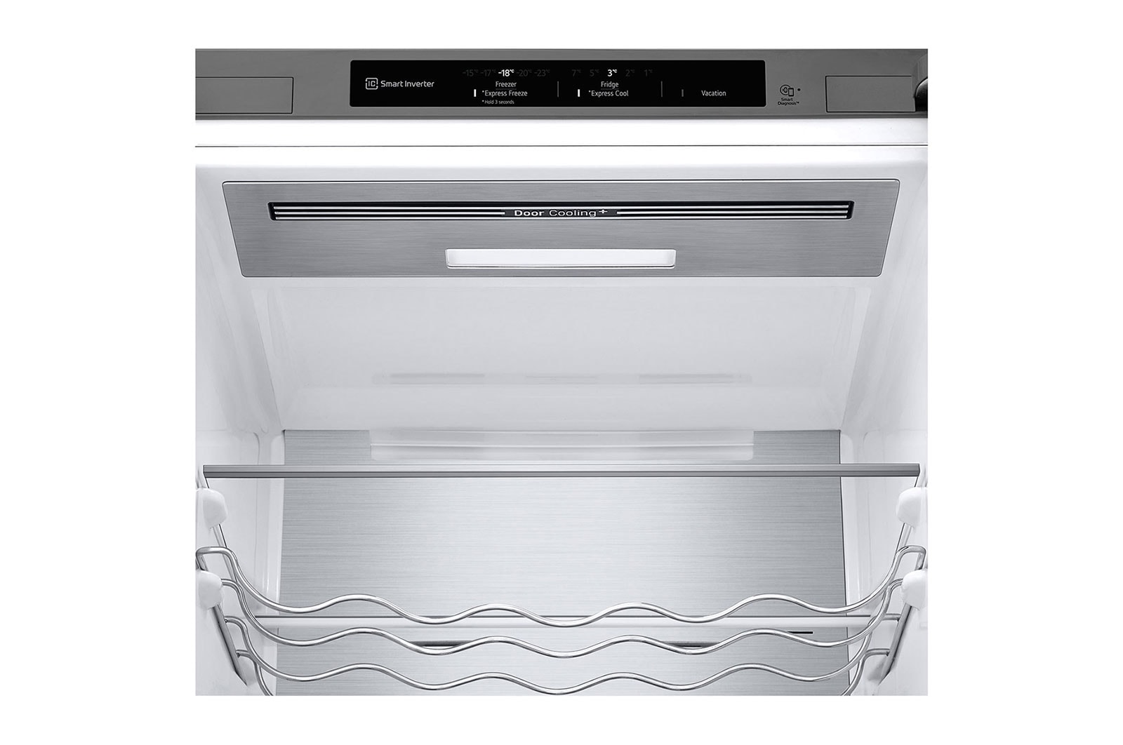 LG Frigorifero combinato | Classe A-20%, 381L | Fresh Converter, Door & Linear Cooling, Smart diagnosis, No Frost | Argento, GBB92MBB3P