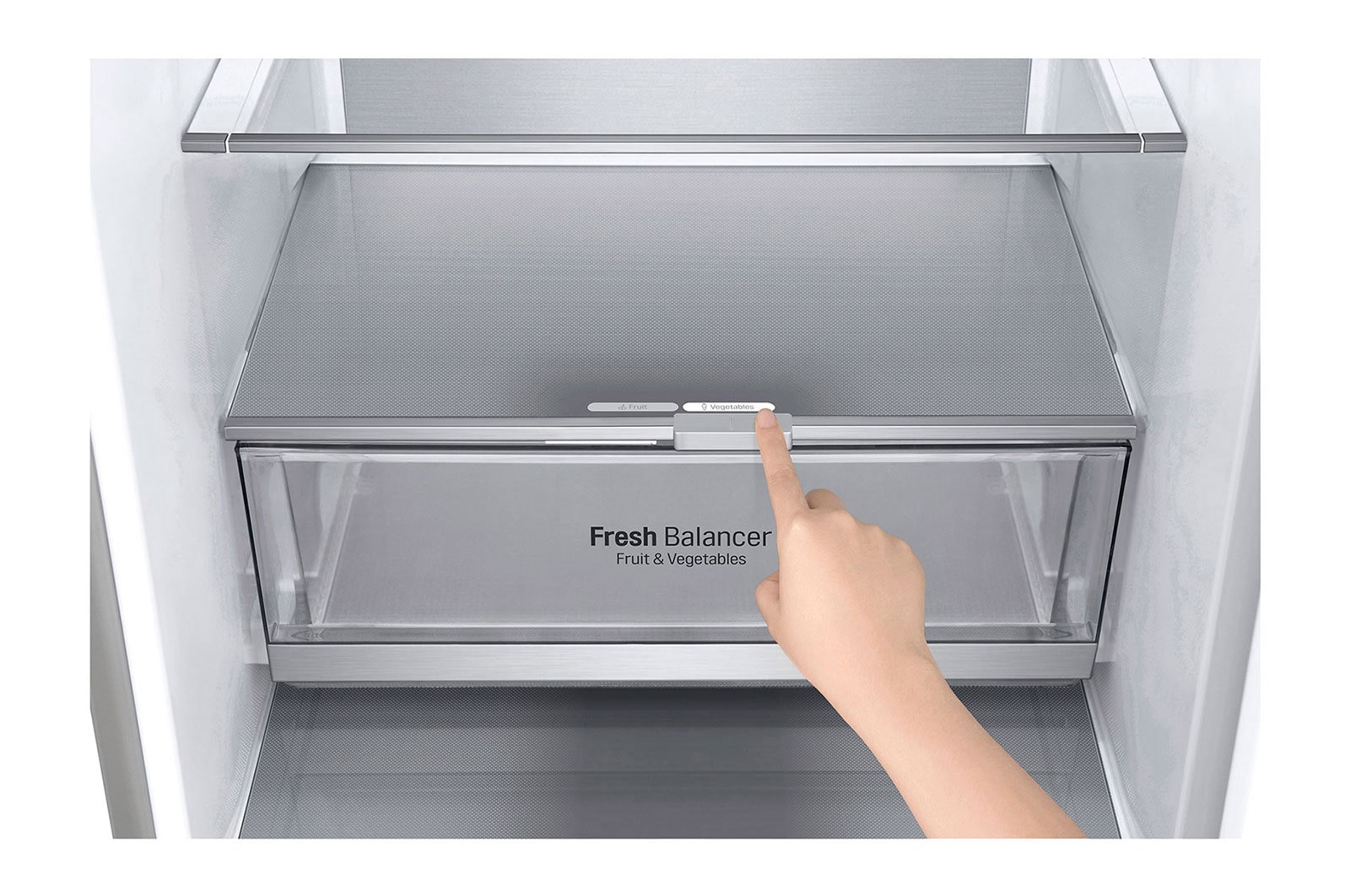 LG Frigorifero combinato | Classe A-20%, 381L | Fresh Converter, Door & Linear Cooling, Smart diagnosis, No Frost | Argento, GBB92MBB3P