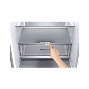 LG Frigorifero combinato | Classe A-20%, 381L | Fresh Converter, Door & Linear Cooling, Smart diagnosis, No Frost | Argento, GBB92MBB3P