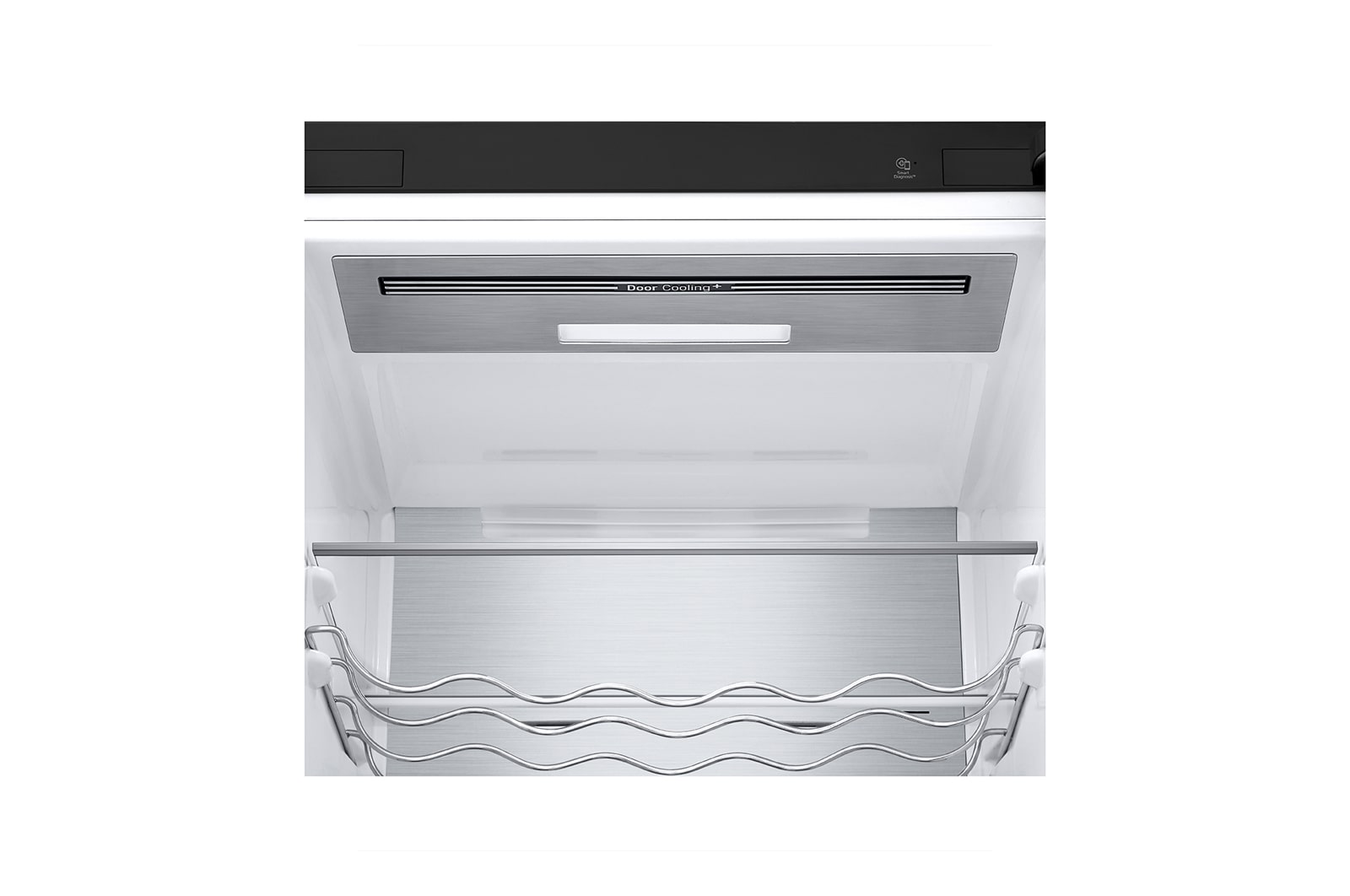 LG Frigorifero combinato | Classe B, 384L | Wi-Fi, Wine Rack, Fresh Balancer & Converter, Centum System garantito 20 anni | Nero, GBB92MCABP