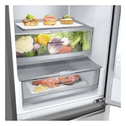 LG Frigorifero combinato | Classe B, 384L | Wi-Fi, Wine Rack, Fresh Balancer & Converter, Centum System garantito 20 anni | Inox, GBB92STABP