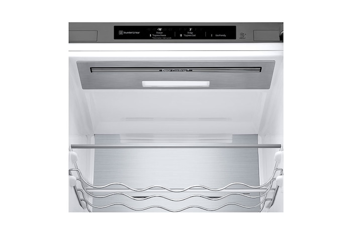 LG Frigorifero combinato | Classe A, 384L | Wine Rack, Fresh Balancer & Converter, Centum System garantito 20 anni | Inox, GBB92STBAP