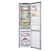 LG Frigorifero combinato | Classe A, 384L | Wine Rack, Fresh Balancer & Converter, Centum System garantito 20 anni | Inox, GBB92STBAP