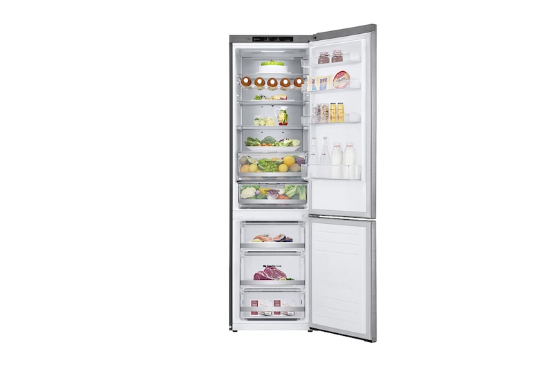 LG Frigorifero Combinato Centum System™ Classe energetica C -20% Maniglie integrate Display esterno LED Door Cooling, GBB92STBQP