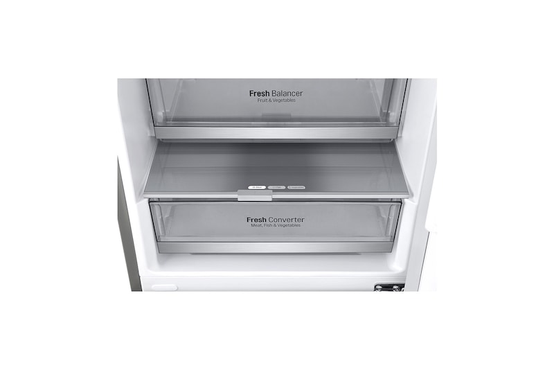 LG Frigorifero Combinato Centum System™ Classe energetica C -20% Maniglie integrate Display esterno LED Door Cooling, GBB92STBQP