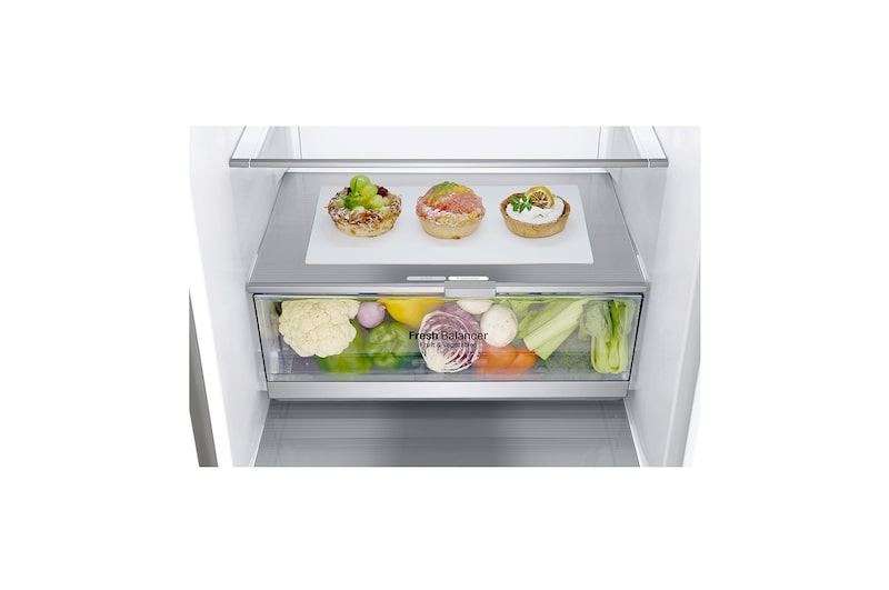 LG Frigorifero Combinato Centum System™ Classe energetica C -20% Maniglie integrate Display esterno LED Door Cooling, GBB92STBQP