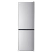 Vista frontale di Frigorifero combinato a filo cucina | Classe D, 304L | 59cm di profondità, Porte piatte, Porte reversibili | Argento GBM21HSADH