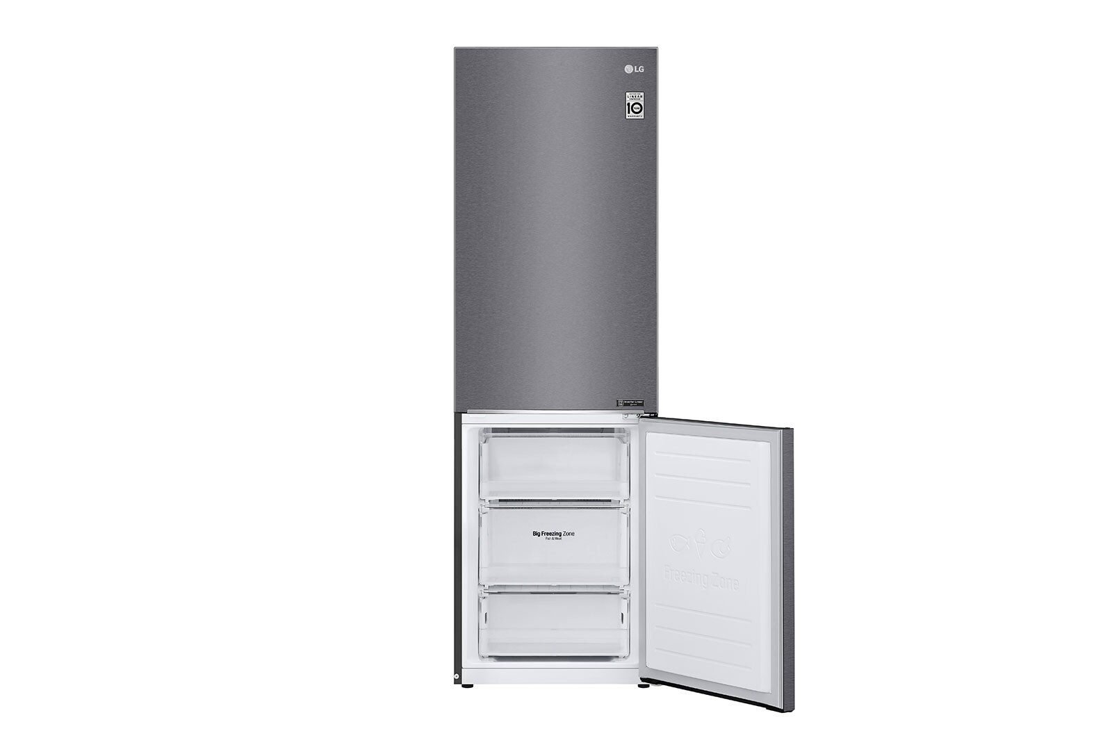 LG Frigorifero Combinato Classe energetica D Maniglie integrate Display interno LED, GBP61DSPFN