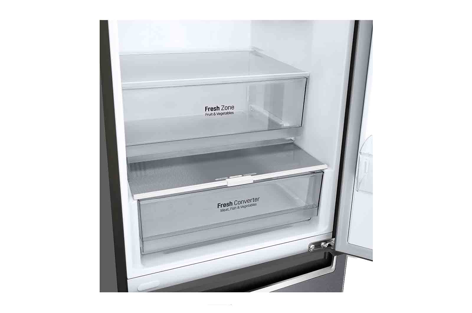 LG Frigorifero Combinato Classe energetica D Maniglie integrate Display interno LED, GBP61DSPFN