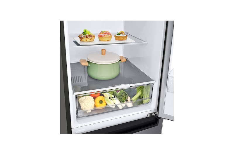 LG Frigorifero Combinato Classe energetica D Maniglie integrate Display interno LED, GBP61DSSFR