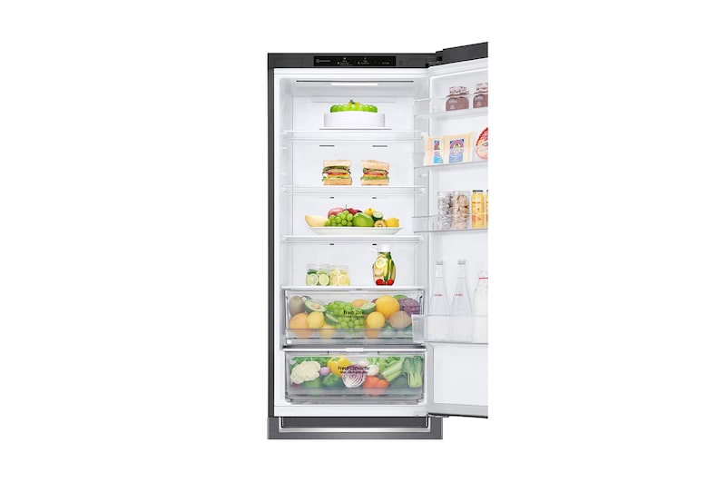 LG Frigorifero combinato | Classe C, 384L | Door & Linear Cooling, Fresh Converter, No frost | Inox, GBP62PZNCN1