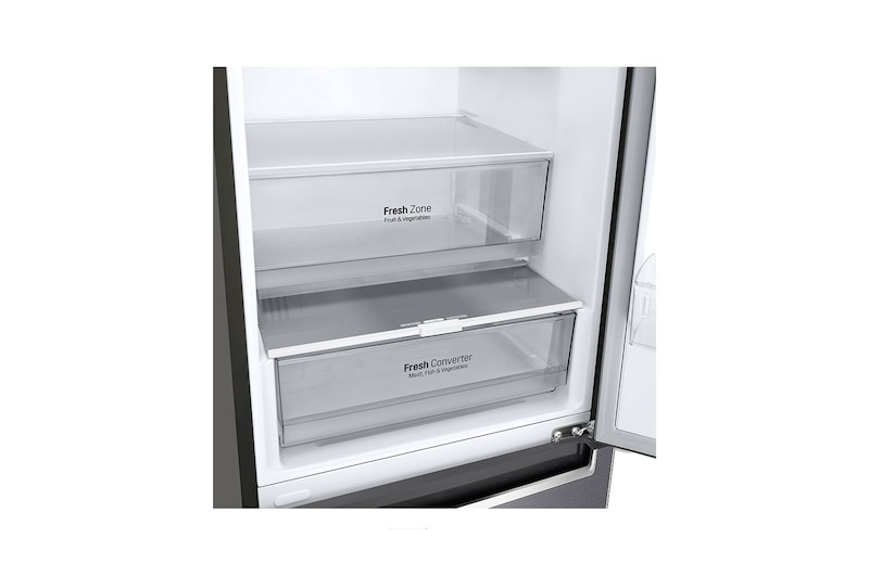 LG Frigorifero combinato | Classe D, 384L | Door & Linear Cooling, Fresh Converter, No frost | Grafite, GBP62DSNGN