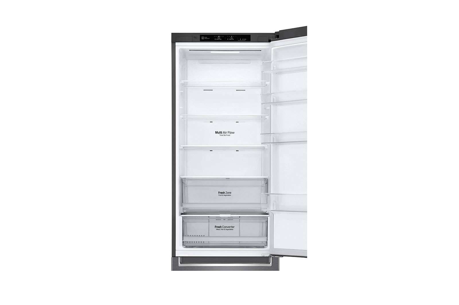 LG Frigorifero Smart Combinato Classe energetica D Maniglie integrate Display interno LED, GBP62DSNXN