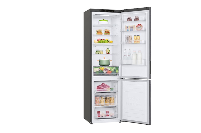 LG Frigorifero combinato | Classe D, 384L | Door & Linear Cooling, Fresh Converter, No frost | Grafite, GBP62DSSGC