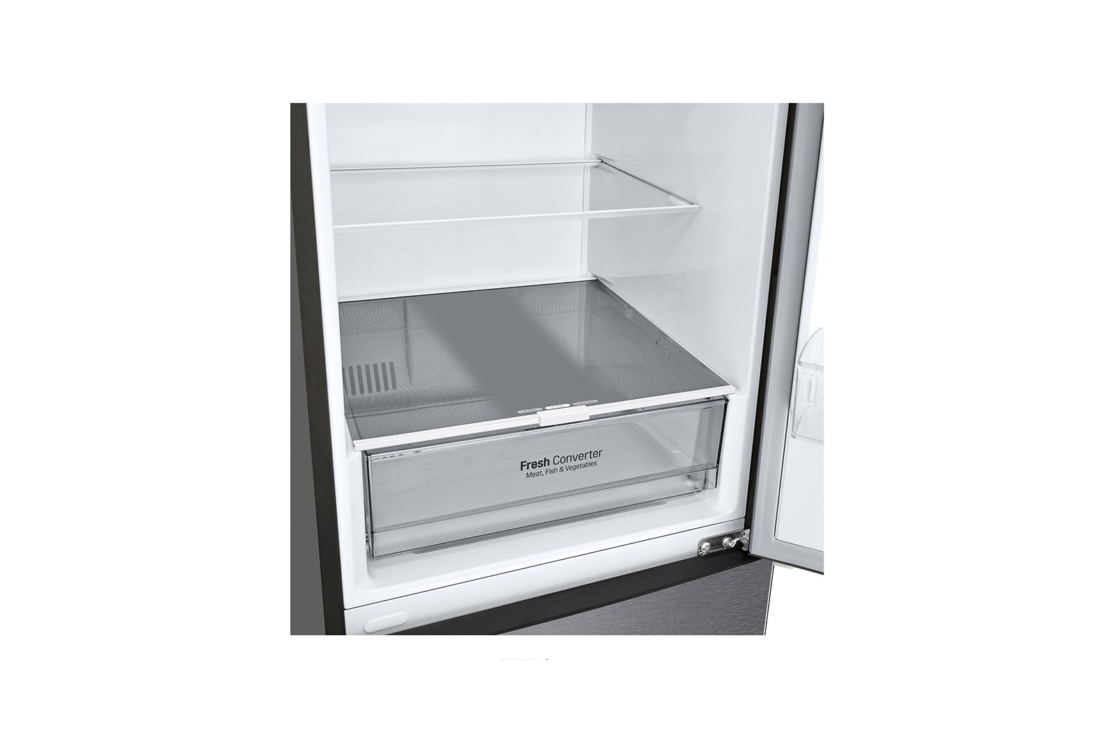 LG Frigorifero combinato | Classe D, 384L | Door & Linear Cooling, Fresh Converter, No frost | Grafite, GBP62DSSGC