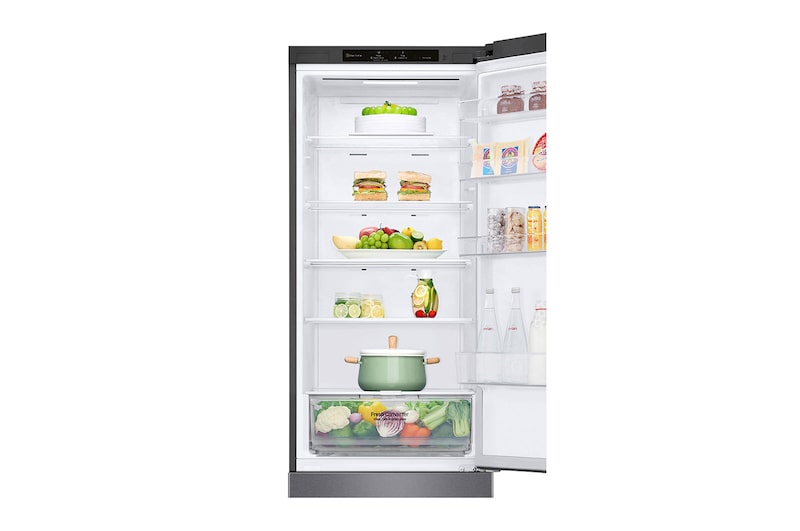 LG Frigorifero combinato | Classe D, 384L | Door & Linear Cooling, Fresh Converter, No frost | Grafite, GBP62DSSGC