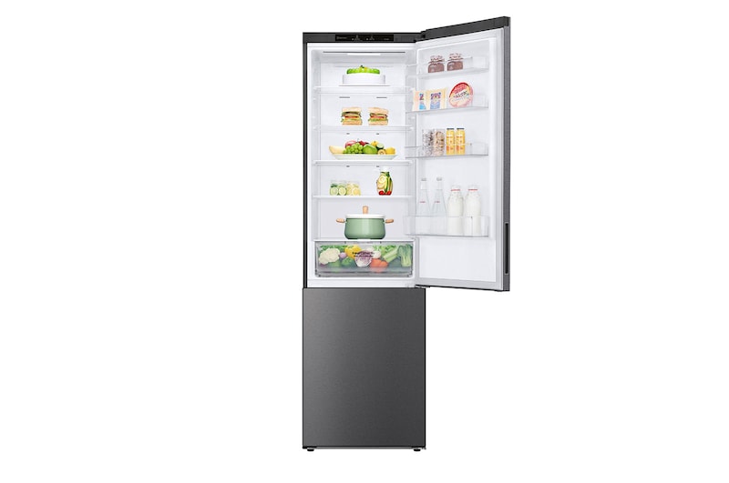 LG Frigorifero combinato | Classe D, 384L | Door & Linear Cooling, Fresh Converter, No frost | Grafite, GBP62DSSGC