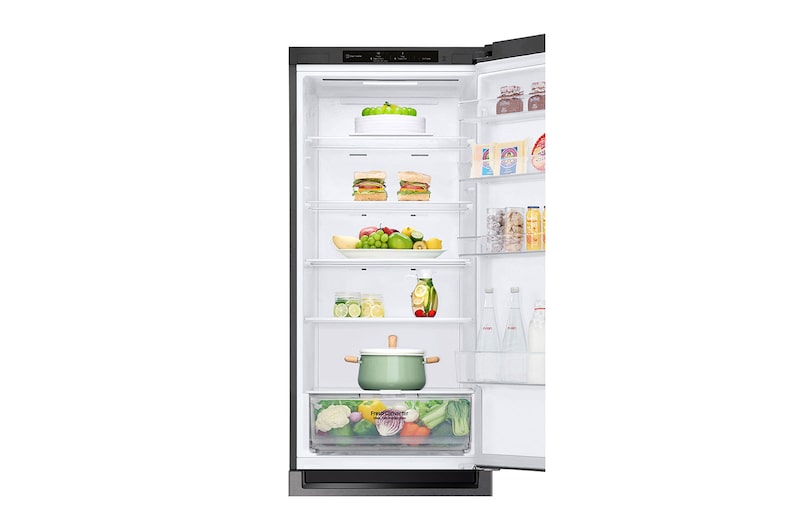 LG Frigorifero combinato | Classe D, 384L | Door & Linear Cooling, Fresh Converter, No frost | Grafite, GBP62DSSGR