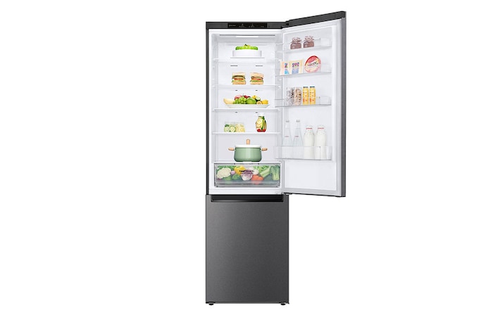 LG Frigorifero combinato | Classe D, 384L | Door & Linear Cooling, Fresh Converter, No frost | Grafite, GBP62DSSGR