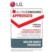 LG Frigorifero combinato | Classe B, 384L | Door & Linear Cooling, Fresh Converter, No frost | Inox, GBP62PZNBC