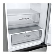 LG Frigorifero combinato | Classe C, 344L | Porte piatte, Door & Linear Cooling, Fresh Converter | Prime Silver, GBV3100CPY