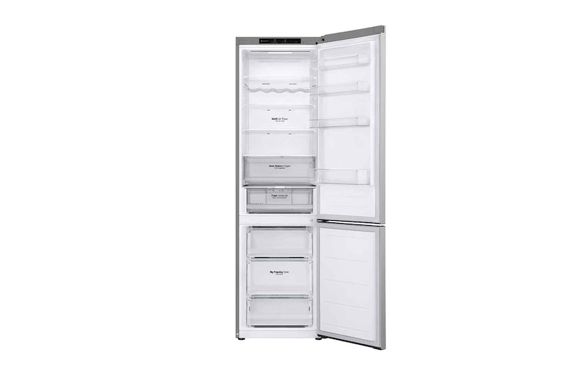 LG Frigorifero combinato | Classe D, 387L | Porte piatte, Door Cooling, Linear Cooling, Fresh Converter, Wine Rack | Argento, GBV3200DPY