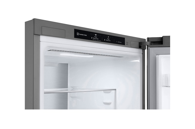 LG Frigorifero combinato | Classe D, 344L | Porte piatte, Metal Fresh, Door & Linear Cooling, Fresh Converter,Wine Rack | Argento, GBV5140DPY