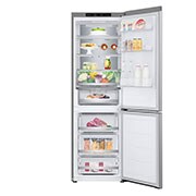 LG Frigorifero combinato | Classe C, 344L | Porte piatte, Metal Fresh, Door&Linear Cooling, Fresh Balancer & Converter | Argento, GBV7180CPY