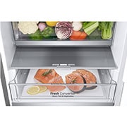 LG Frigorifero combinato | Classe C, 344L | Porte piatte, Metal Fresh, Door&Linear Cooling, Fresh Balancer & Converter | Argento, GBV7180CPY