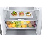 LG Frigorifero combinato | Classe C, 344L | Porte piatte, Metal Fresh, Door&Linear Cooling, Fresh Balancer & Converter | Argento, GBV7180CPY