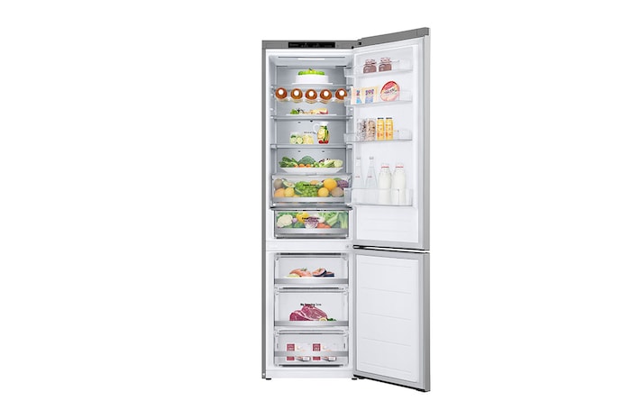 LG Frigorifero combinato | Classe C, 387L | Porte piatte, Metal Fresh, Door&Linear Cooling, Fresh Balancer & Converter | Argento, GBV7280CPY