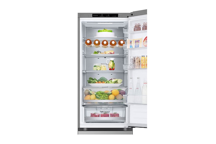 LG Frigorifero combinato | Classe C, 387L | Porte piatte, Metal Fresh, Door&Linear Cooling, Fresh Balancer & Converter | Argento, GBV7280CPY