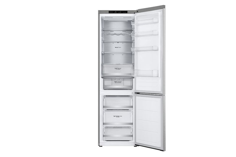 LG Frigorifero combinato | Classe D, 387L | Porte piatte, Metal Fresh, Door&Linear Cooling, Fresh Balancer & Converter | Acciaio, GBV7280DMB