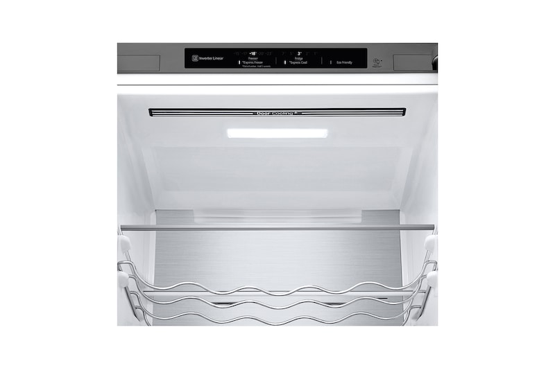 LG Frigorifero combinato | Classe D, 387L | Porte piatte, Metal Fresh, Door&Linear Cooling, Fresh Balancer & Converter | Acciaio, GBV7280DMB