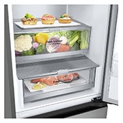 LG Frigorifero combinato | Classe D, 387L | Porte piatte, Metal Fresh, Door&Linear Cooling, Fresh Balancer & Converter | Argento, GBV7280DPY