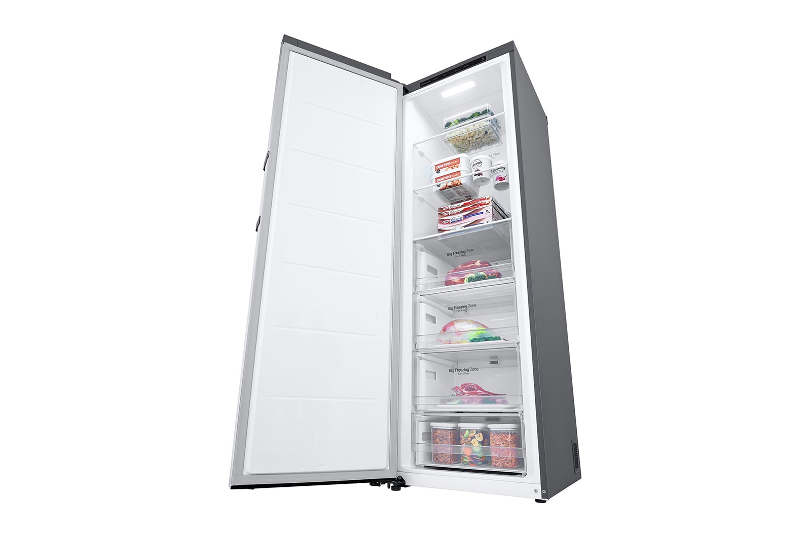 LG Congelatore componibile Side-by-Side | Classe E, 324L | Multi Air Flow, No frost | Inox, GFT41PZGSZ