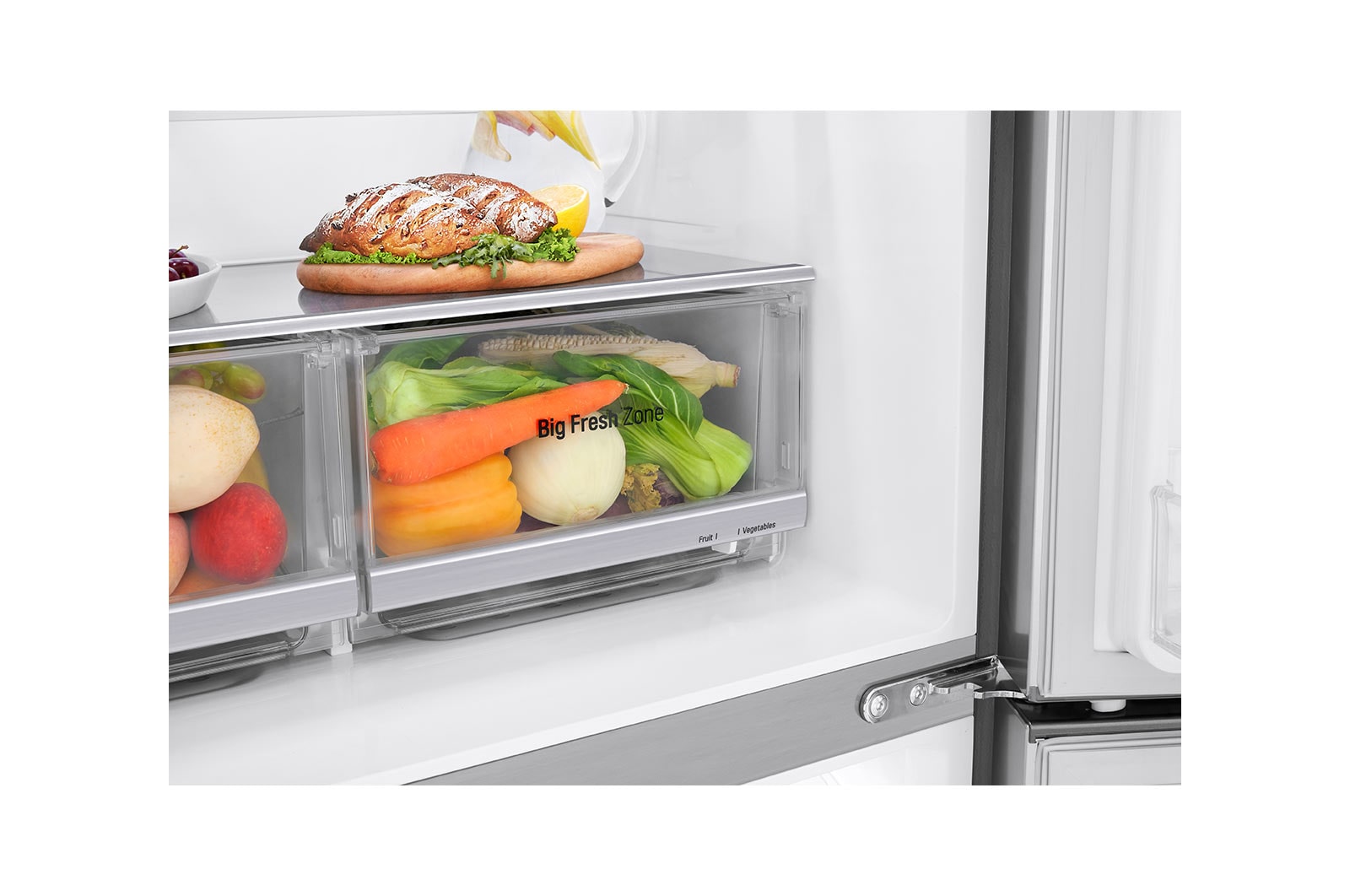 LG 530L Frigorifero 4 Porte - MultiDoor Slim No Frost - Inox, GMB844PZFG