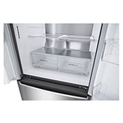 LG Frigorifero Multidoor Slim | Classe F, 517L | Freezer a cassetti, Wi-Fi, Dispenser con allaccio, UVnano, No frost | Inox, GML643PZ6F