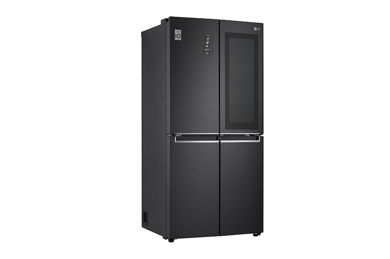 LG Frigorifero Multidoor Slim InstaView Door-in-Door | Classe E, 530L | Wi-Fi, Door & Linear Cooling, No frost | Nero, GMQ844MC5E