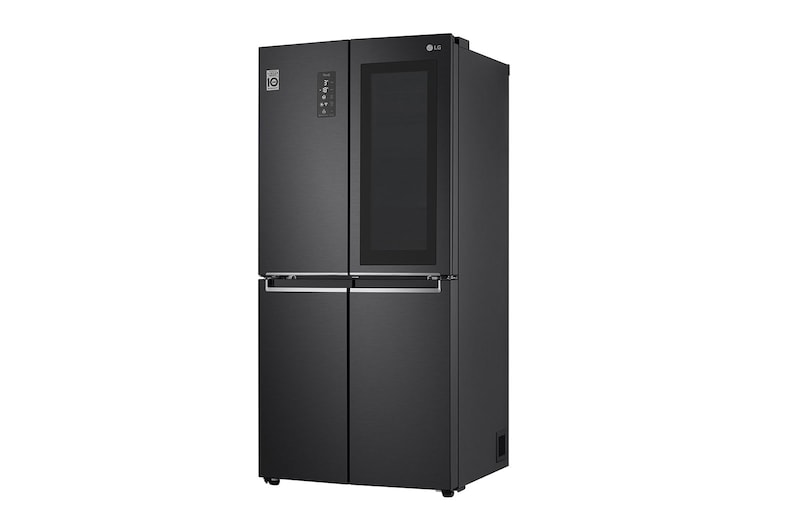LG Frigorifero Multidoor Slim InstaView Door-in-Door | Classe E, 530L | Wi-Fi, Door & Linear Cooling, No frost | Nero, GMQ844MC5E