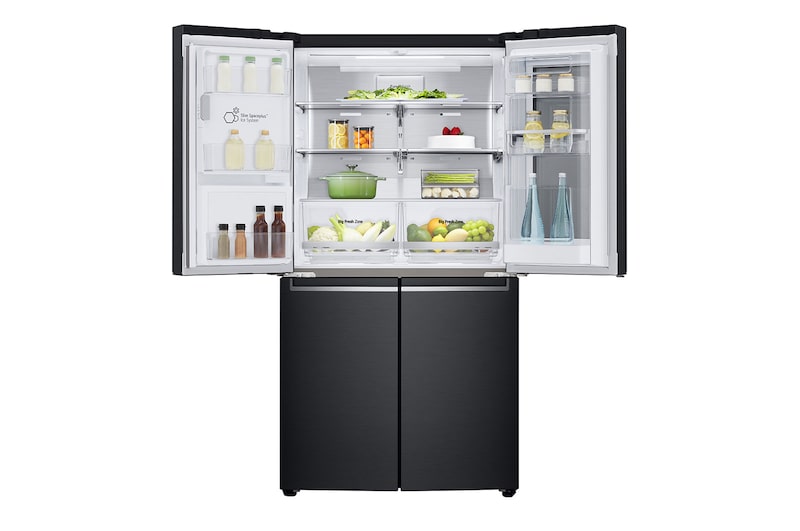 LG 638L Multidoor Frigorifero con Dispenser Acqua e Ghiaccio - Nero, GMX945MC9F