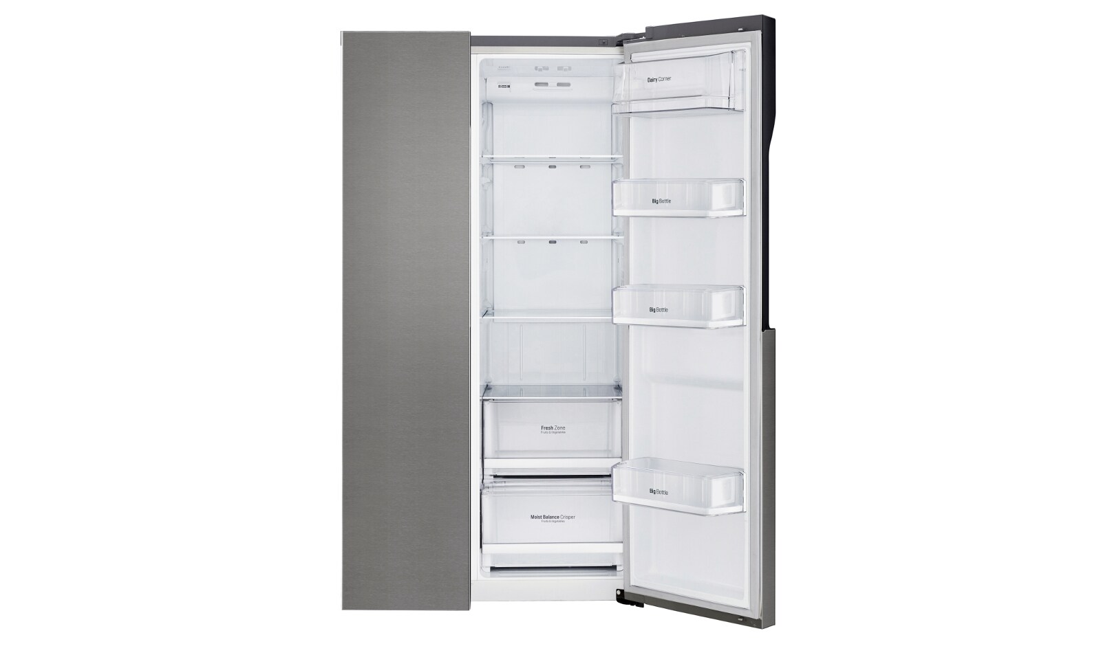 LG Frigorifero Side by Side, Total No Frost, Display esterno LED, GSB360BASZ