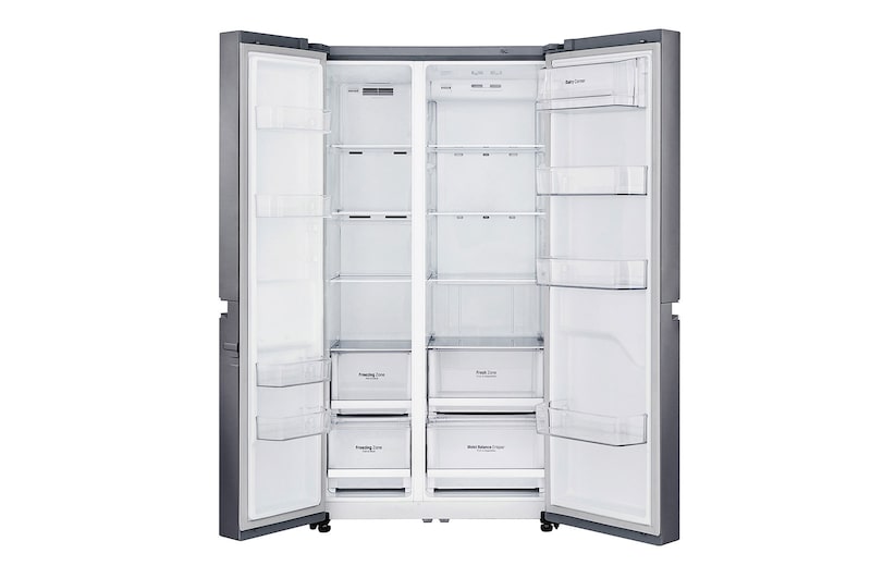 LG Frigorifero Side-By-Side Classe energetica F Display esterno LED, GSB470BASZ